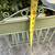 Vintage Green French Tole Metal Folding Magazine,  Firewood Caddy 11 thumbnail