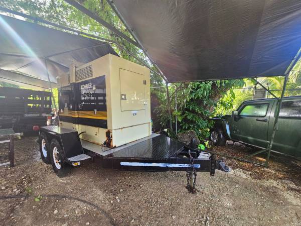 50 kw Kohler generator on trailer 1