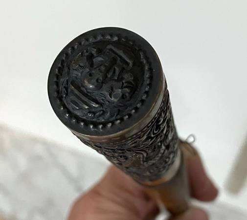 2 UNIQUE MIDDLE EASTERN ANTIQUES - HAND STAFF & PIPE - $50 (Upper East Side)63471466452739124