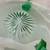 5pc Assorted Green Uranium Depression Glass 9 thumbnail