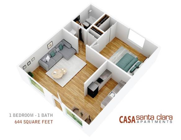 $2,395 / 1br - 644ft2 - Comfortable 1BR 1BA apt, Generous storage, Modern kitchen, Near Kaiser (santa clara)63946804531458123