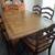 Wood dining table with 6 chairs and 2 leaves 1 thumbnail