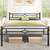 Full Size Metal Platform Bed Frame with Vintage Headboard and Footboar 2 thumbnail