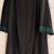 Graduation Gown +Cap Black Green cuff 50 (5'7"-5'8") school college 4 thumbnail