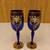 2 Blue Wine Goblets 4 thumbnail