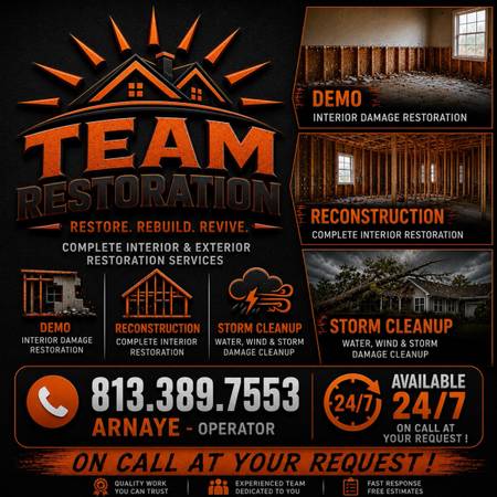 🔴RECONSTRUCTION 🟦DRYWALL🟥FLOORING🟦PAINTING 🟥REMODEL 1