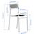 White Dining Table with Chair and Cushion 9 thumbnail