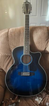 Guild 12 String F-2512E Deluxe 2020 - Present - Dk Blue Burst 1