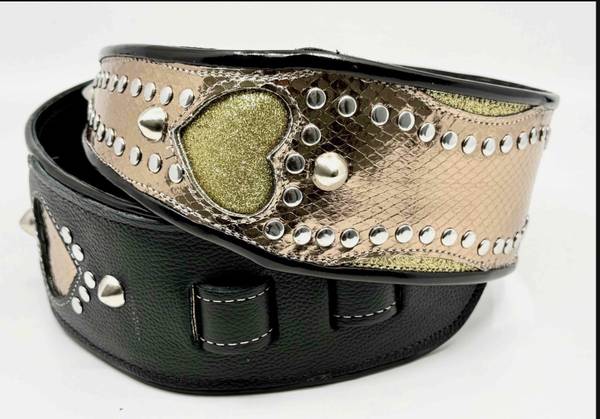 Jodi Head Custom Leather Guitar Strap ($300 new) mint/unused 1