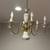 Used Vintage Brass and Porcelain Chandelier 6 thumbnail