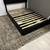 BLACK LEATHER QUEEN BEDFRAME 1 thumbnail