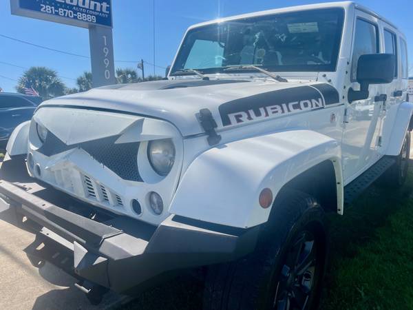 2017 Jeep Wrangler Rubicon Unlimted removeable top . . $3000 down - $15,900 (👍☎  8322063054)63622286520963123