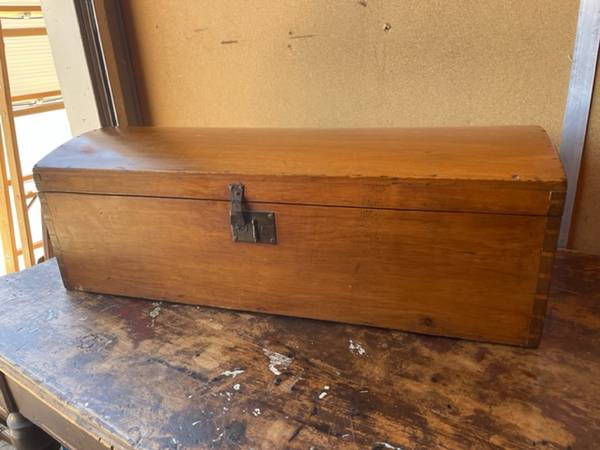 Antique Pine Document Box 1