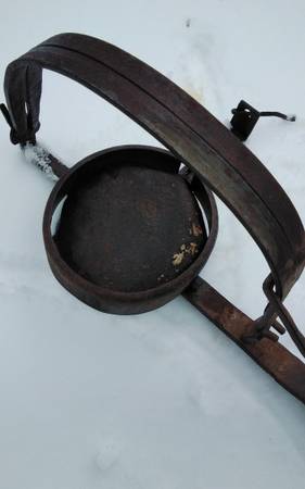A very large antique bear trap 1
