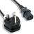 UK & EU electrical outlet three prong 6 foot replacement power cord x2 7 thumbnail