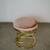 1980's Hollywood Regency Art Deco Brass Vanity Stool 4 thumbnail