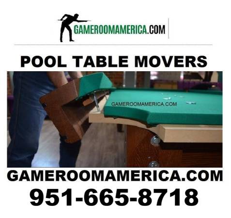 7 day Pool Table Movers, repair, refelt service, mover, QUOTE HERE 1