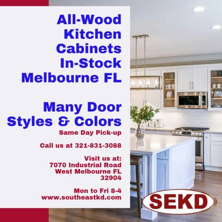 All- Wood Kitchen Cabinets in Stock! 1