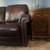 Bassett Leather Sofa Set with Coffee Table and 2 Sofa End-table 4 thumbnail