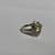 10kt WG Band w/ Yellow Citrene Stone & Diamonds 2 thumbnail