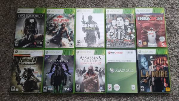10 Xbox 360 games for $20 bundle 1