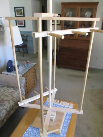 Weaving warping mill, vertical, 36" high x 72" circumference 1