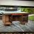 Antique solid wood desk built in 1975 5 thumbnail
