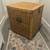 Vintage Square Wicker Chest with Brass Clasp and Handles 5 thumbnail