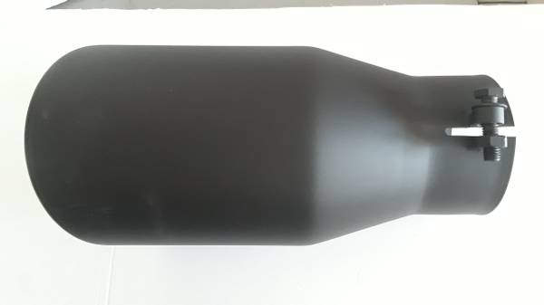 Muffler Tip  -  large    blk matte finish 1