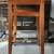 2 32" Bar Stools from Levi's Stadium: backless, wood, leather, metal 3 thumbnail