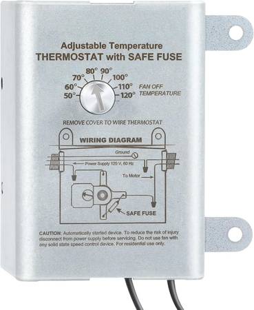 Attic Fan Thermostat Control 1