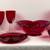 14 Piece Ruby Entrainment Set Chip and dip, wine and cheese, ruby vase 1 thumbnail
