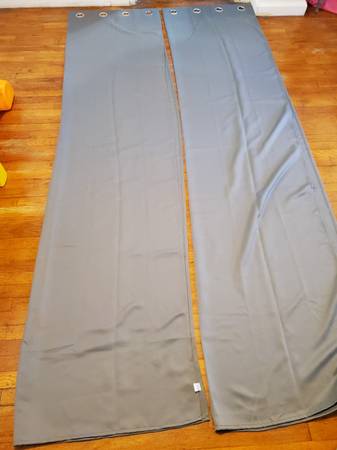 Joydeco blackout curtains, 108 in long 1