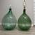 Antique French Demijohn Lady Jane Carboy hand blown glass bottle lamps 10 thumbnail