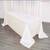 Lot of 21 Polyester Ivory table linens (round and rectangular) 4 thumbnail
