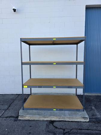 72 in W x 48 in D Warehouse Quality Boltless Shelving 4 Tier 1
