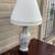 Beautiful Ceramic Lamp with wood base and Roseart lampshade. 1 thumbnail