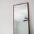 Large elegant vintage mid century modern mirror in walnut wood frame 4 thumbnail