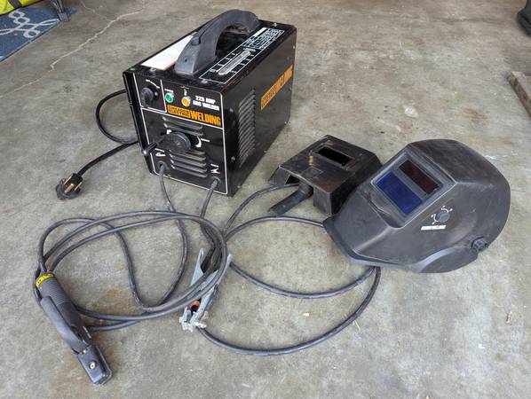 Chicago Electric 225 amp Arc Welder + Sticks + Helmet 1