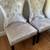 NEW 2 - Chairs Plush Gray Silver Nail Head Trim Dark Wood Legs EACH... 2 thumbnail