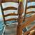 Vintage Ladderback Oak Dining Chairs 17 thumbnail