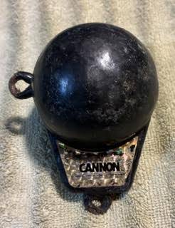Cannon Down Rigger balls lot of 3x6lb balls 1