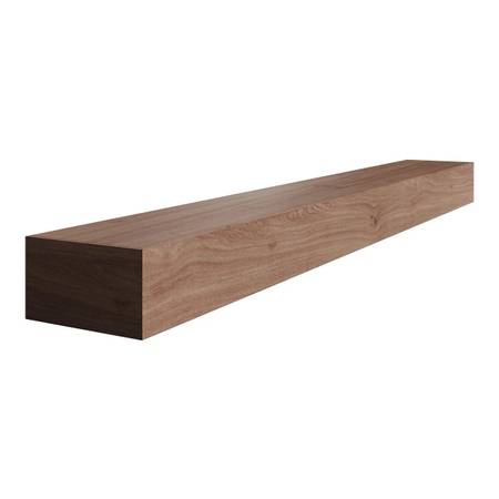 Solid wood fireplace mantel or floating shelf - unfinished white oak 1