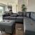 Sectional Sofa with storage ottoman and 2 accent pillows 4 thumbnail