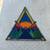 DAVID SCHEID Stained Glass Sunset Sunburst Triangle Rainbow Metal Fram 9 thumbnail