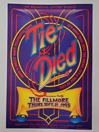 Tie Died Film Premier Party Poster Fillmore Auditorium 1