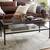 Pottery Barn Tanner Rectangular Coffee Table – Glass & Metal 2 thumbnail