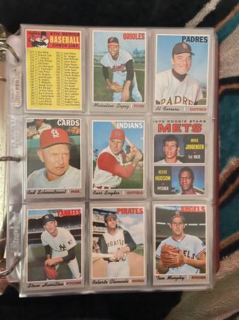 Conjunto completo TOPPS vintage de 1970 Aaron Mays Rose Reggie Mac Munson - $0 (San José)63437195117441123