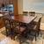 Counter Height Dining Set With 8 Chairs and Protection Glass 9 thumbnail