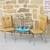 Mid-Century Modern  Retro 1950s Chairs and small Side  Table set 12 thumbnail